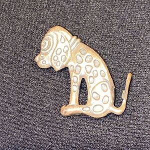 Sterling Silver Spotted Dog Dalmatian Brooch